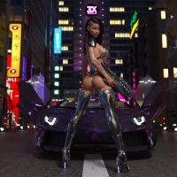 Clare3Dx - Clare: Cyberpunk 2027 4K - 017a